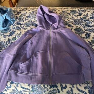 Lulu scuba Purple Hooded Zip-Up Sweatshirt